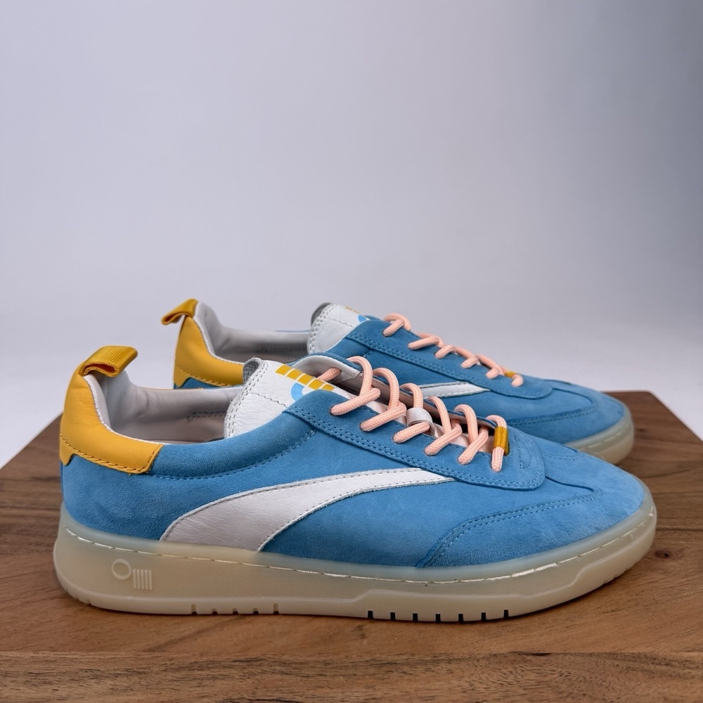 NWOB Womens Oncept Panama Adriatic Blue Suede Casual Trainers Sneakers Size 8‎